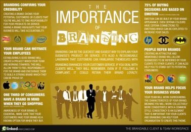 Infographic showing the importance of branding